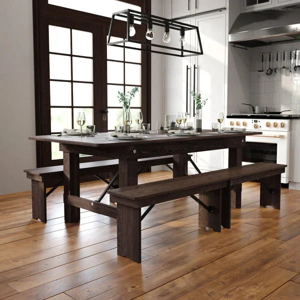 Pine Folding Farm Table