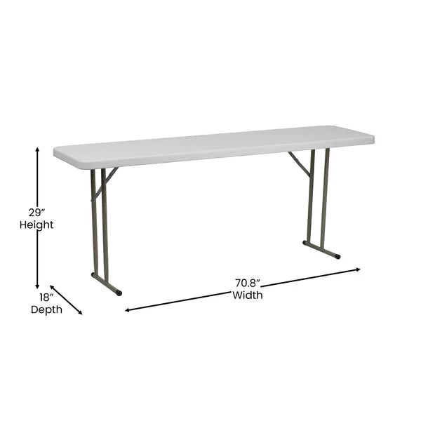 6FT Folding Training Table