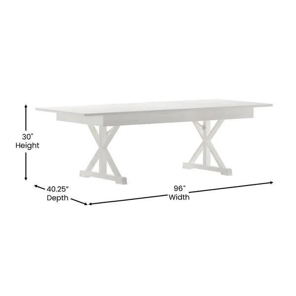 Farm Table with X Legs